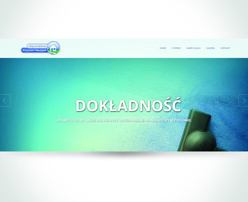 Strona typu leadingpage dla Usługi Porządkowe Krzysztof Madyjak